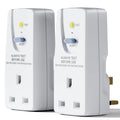 EXNICEXI RCD Safety Adaptor Plug | 13A UK Leakage Protection – 2 Pack