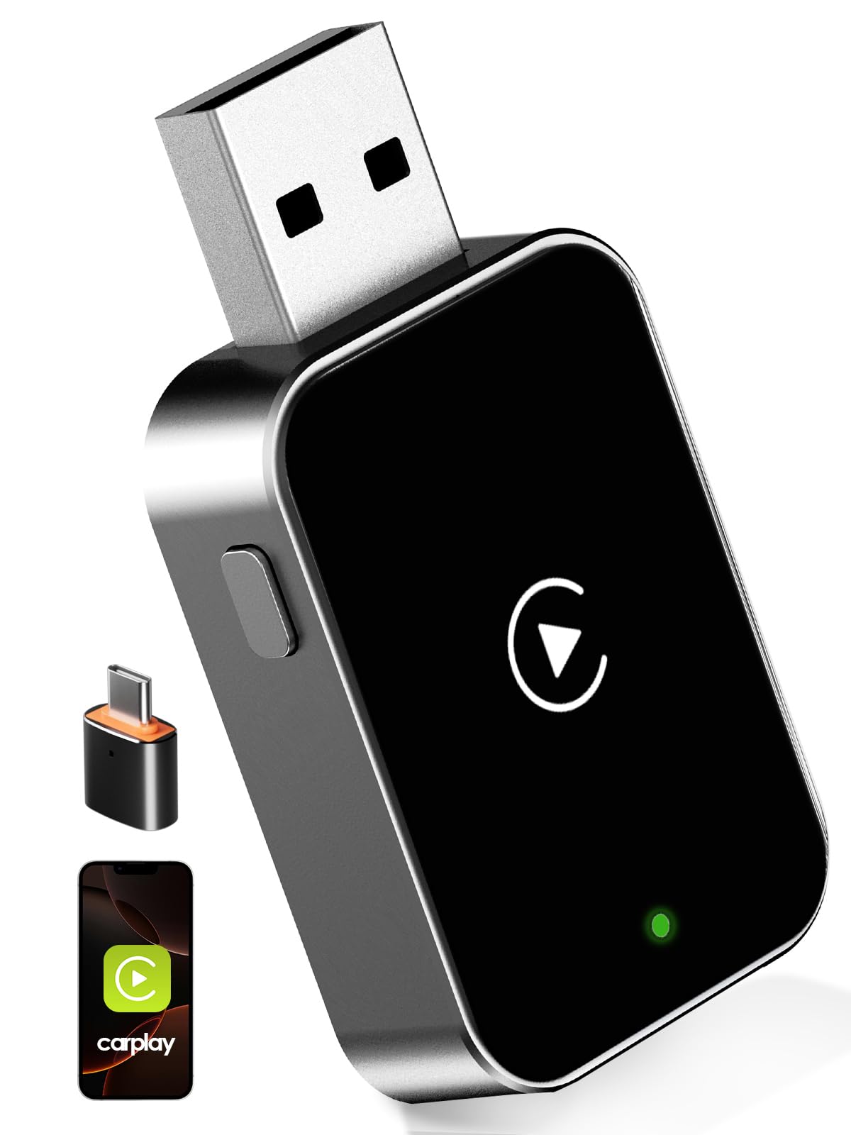 PURSPIR Wireless CarPlay Adapter – 2025 Upgrade for iPhone iOS 10+