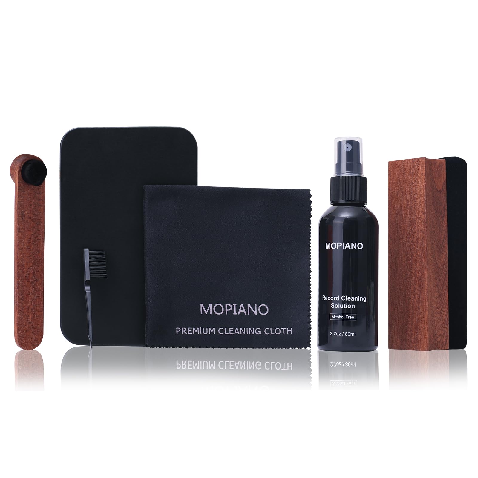 6-in-1 Vinyl LP Record Cleaning Set with Velvet Brush