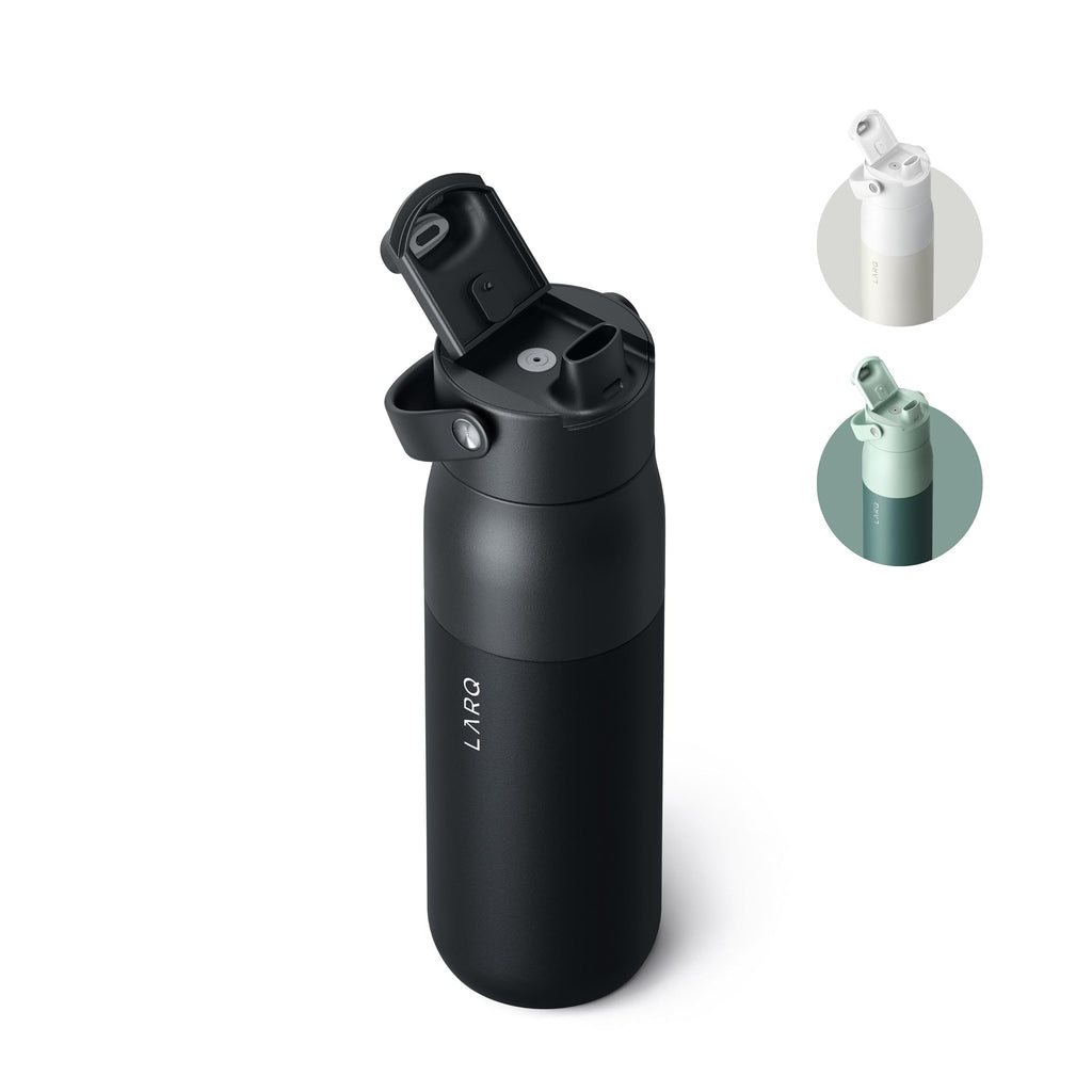 LARQ Swig Top 23oz Insulated Stainless Steel Water Bottle – Obsidian Black