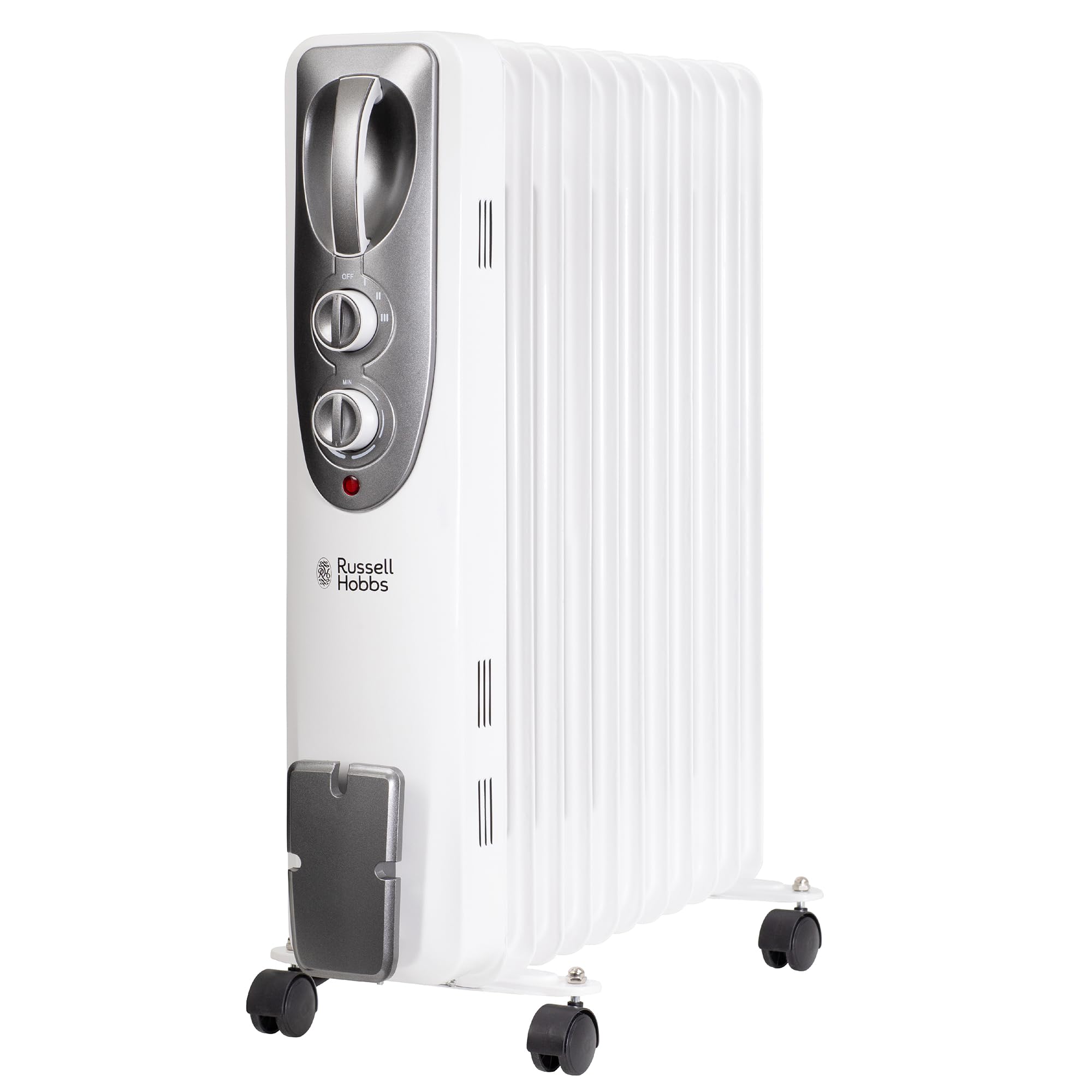 Russell Hobbs 2500W Oil Filled Radiator – 11 Fin Portable Electric Heater