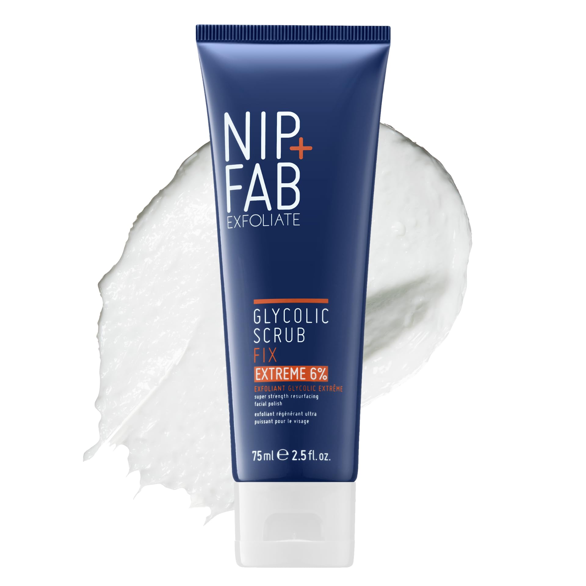 Nip + Fab Glycolic Fix Face Scrub Extreme – 6% AHA/BHA Exfoliating Cleanser