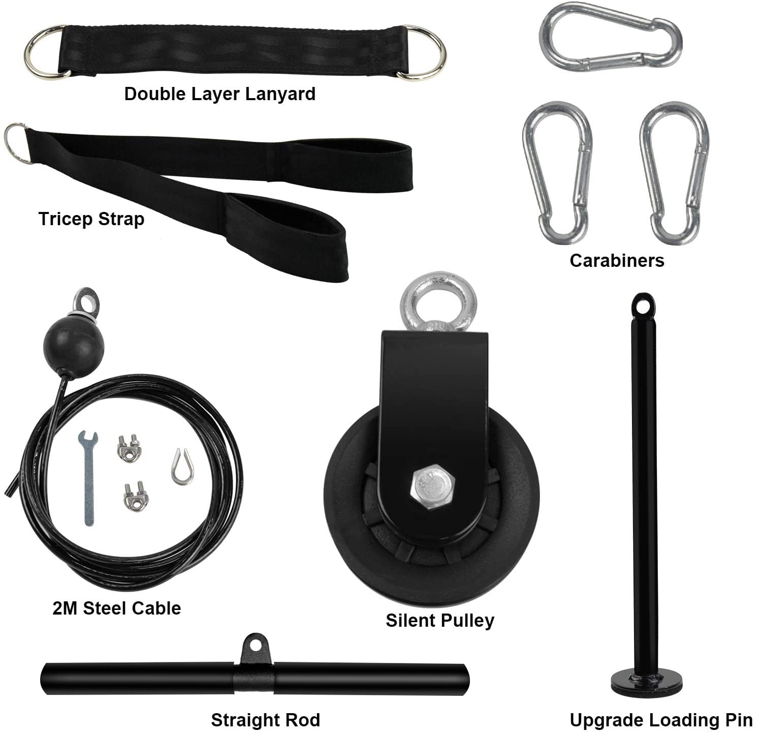 Jolof Store LAT Pulley System - Home Gym Cable Pulldown Set