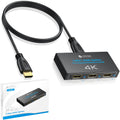 eSynic 4K HDMI Splitter 1 In 3 Out – Metal Shell HDCP 1.4 Bypass