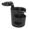 Alvinlite Universal Cup Holder for Wheelchair and Walker | Black ABS