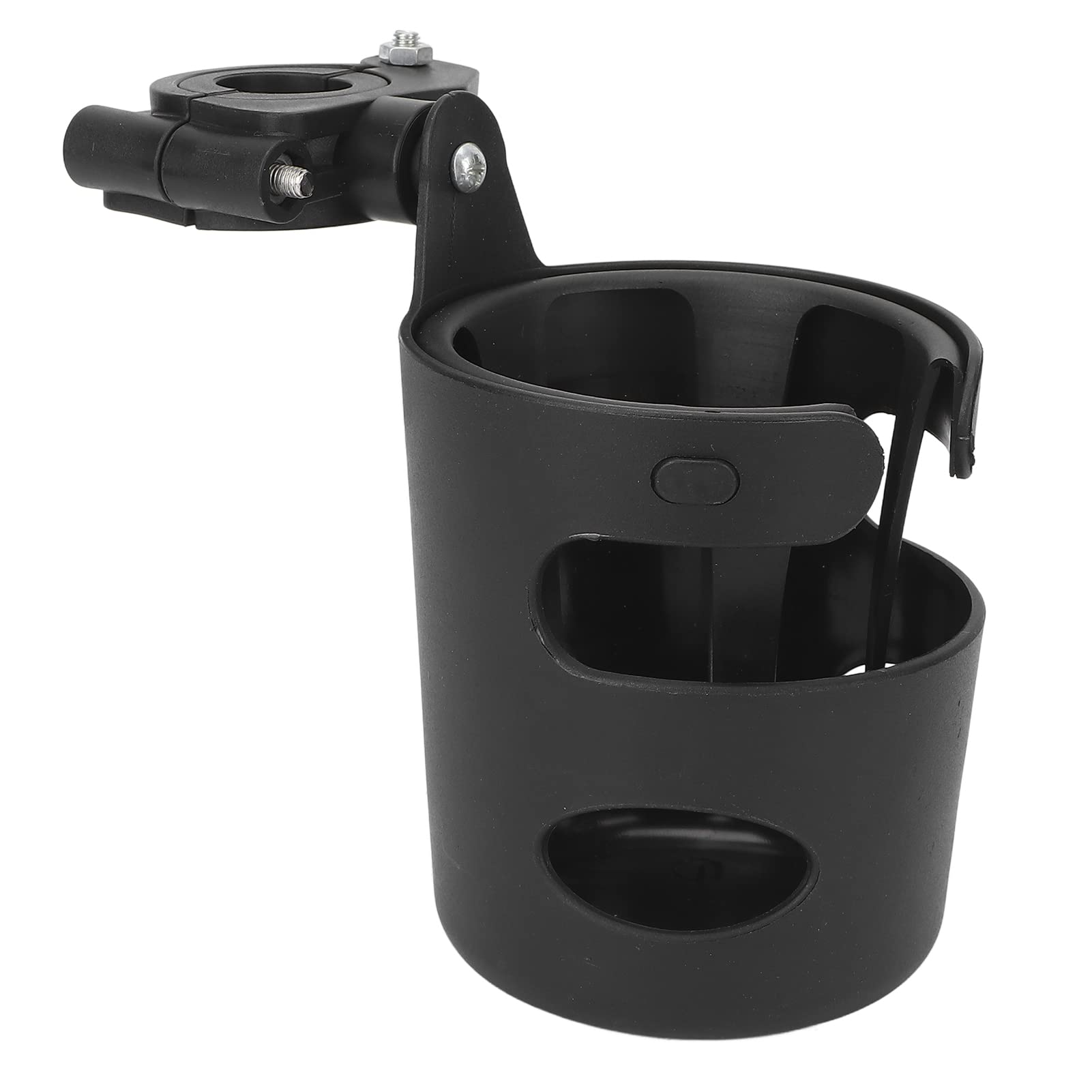 Alvinlite Universal Cup Holder for Wheelchair and Walker | Black ABS