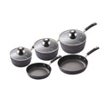 Tower Precision 5 Piece Non-Stick Pan Set | Black Diamond Coating