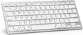 OMOTON Bluetooth Wireless Keyboard for iPad & iPhone, UK Layout, Silver