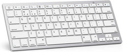 OMOTON Bluetooth Wireless Keyboard for iPad & iPhone, UK Layout, Silver