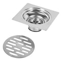 Yosoo Stainless Steel Square Shower Drain – Anti-Odor Floor Trap 100mm