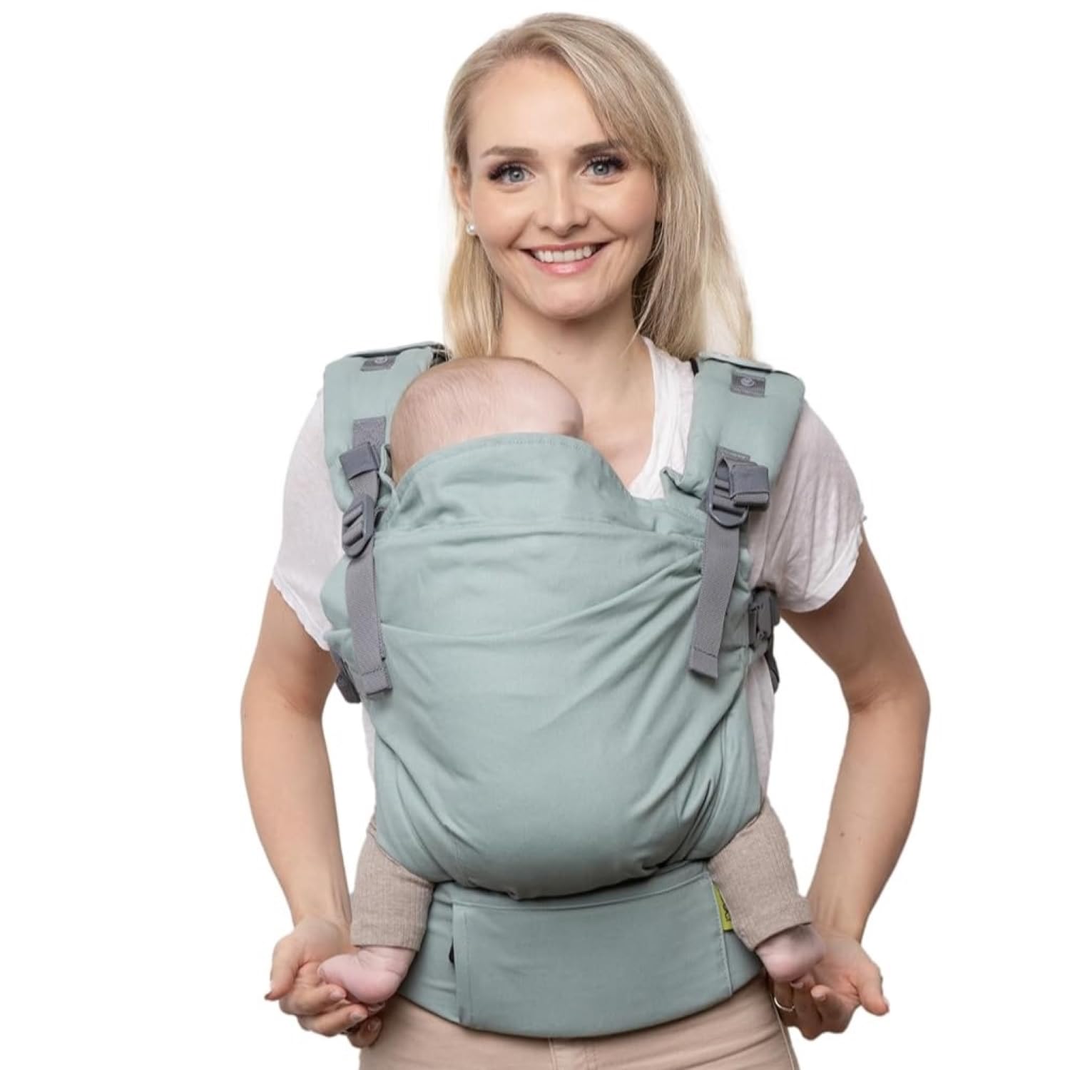 Boba X Baby Carrier – Ergonomic 2-in-1 Newborn to Toddler, Sea Mist