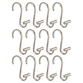 iDesign T-Bar Shower Curtain Hooks – Rust-Proof Stainless Steel, Set of 12