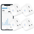 ANTELA Smart Plug with Energy Monitoring, WiFi Alexa Control - 4 Pack