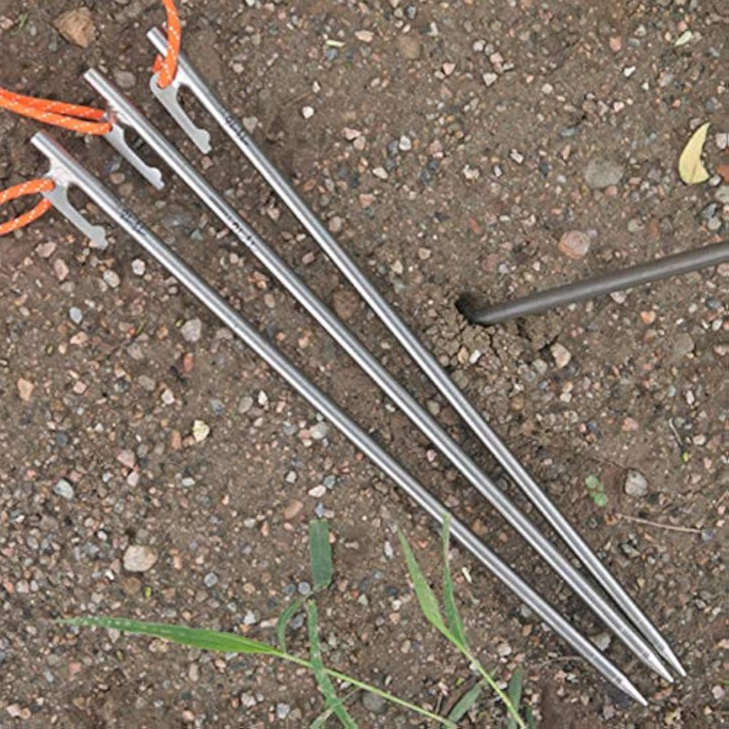 TITO Titanium Alloy Tent Stakes | 8mm x 240mm Heavy Duty Pegs