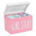 Ruaizel Wooden Tampon Holder | 2-Compartment Bathroom Storage Box