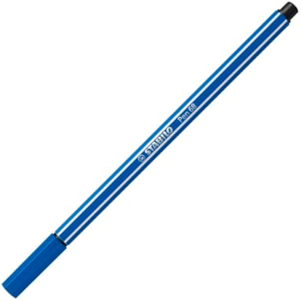 STABILO Pen 68 ARTY Premium Fibre-Tip Pens - Tin of 50 Assorted Colours
