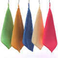 5 Piece Hand Dry Towel Five Colors Small Hand Towels Hanging Loop 25x25cm - image 1