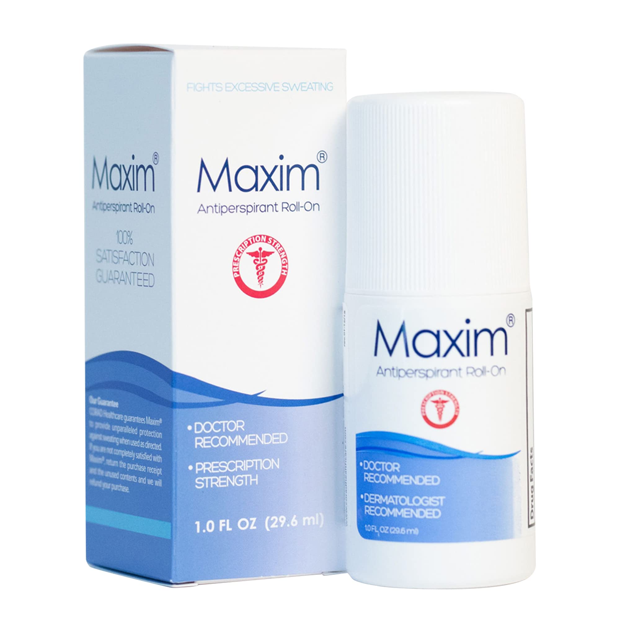 Maxim Prescription Strength Antiperspirant - Fragrance-Free Roll-On