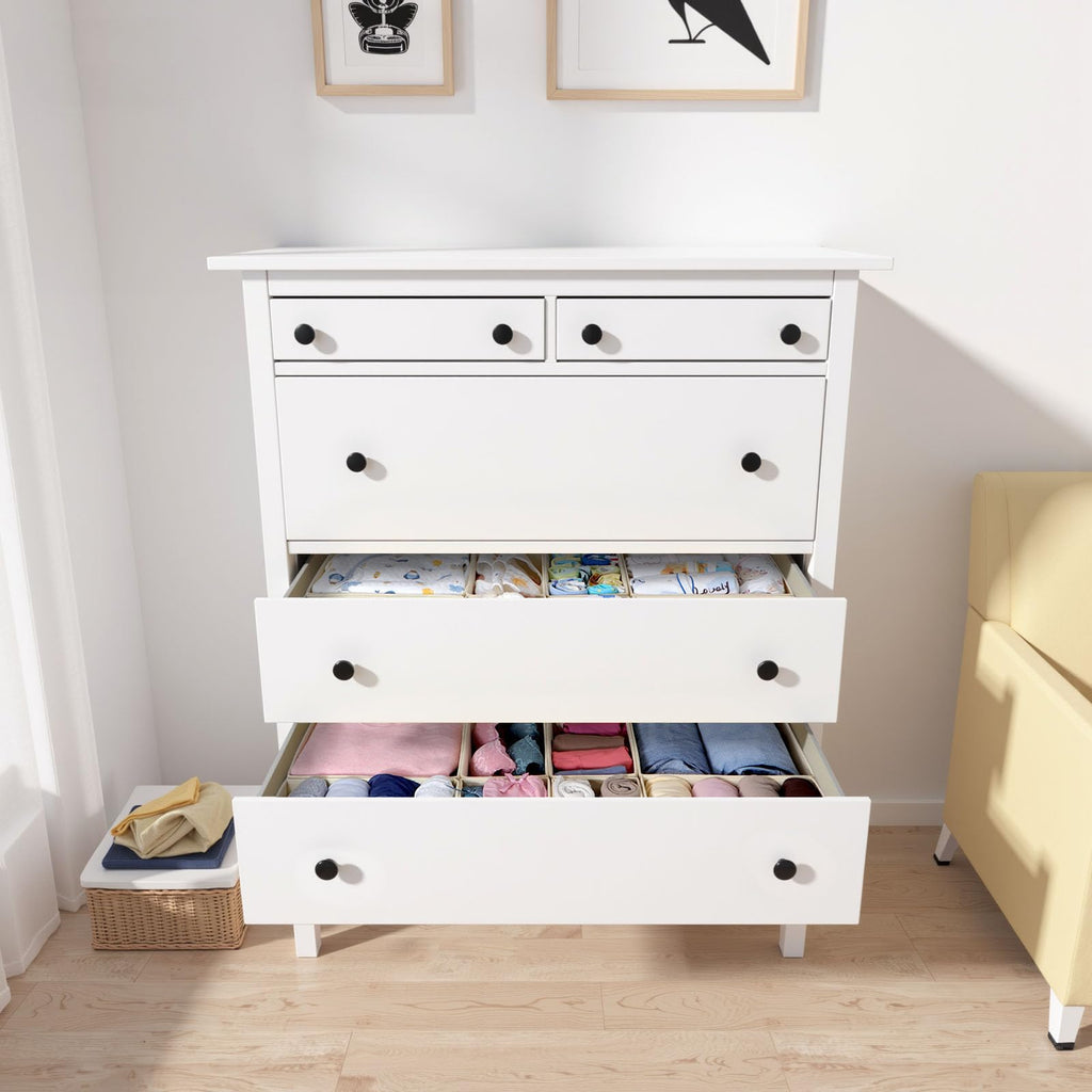 ORLISA Set of 16 Drawer Organisers, Compatible with Hemnes Chest of Drawers, Other Drawer Systems, Foldable Storage Boxes for Clothes - image 4