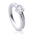 Diamonfire Heart Ring by Gecko Jewellery Retail – Sterling Silver Style