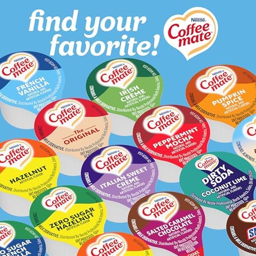 Coffee Mate French Vanilla Liquid Creamer Singles – 180 Pack Bulk