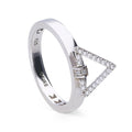 Diamonfire Geometric Ring by Gecko Jewellery Retail - Sterling Silver