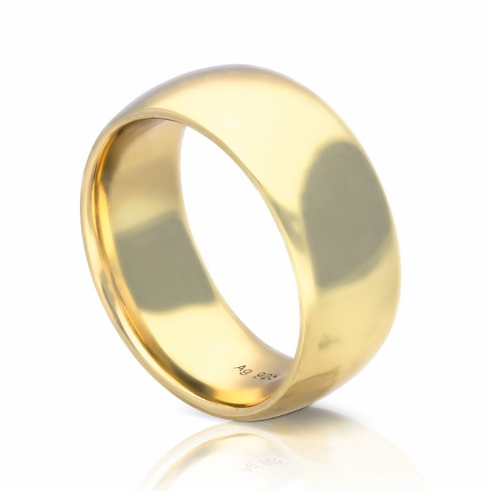 Diamonfire Plain Band Ring by Gecko Jewellery – Classic Silver Style