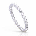 Diamonfire Plain Ball Ring by Gecko Jewellery - Sterling Silver Band