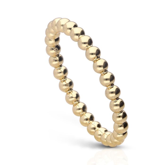 Diamonfire Plain Ball Ring by Gecko Jewellery - Sterling Silver Band
