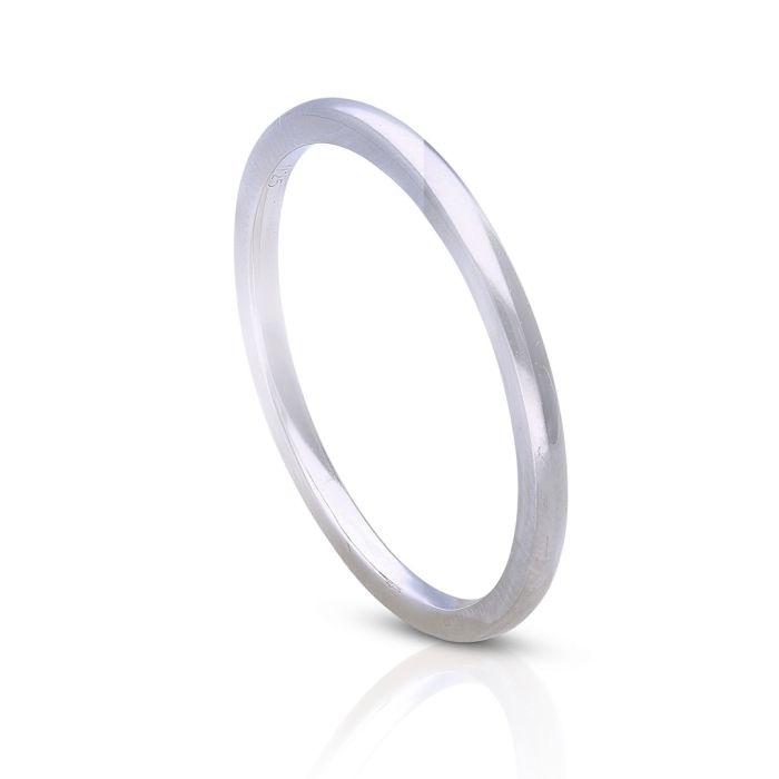 Diamonfire Plain Band Ring by Gecko Jewellery Retail - Sterling Silver