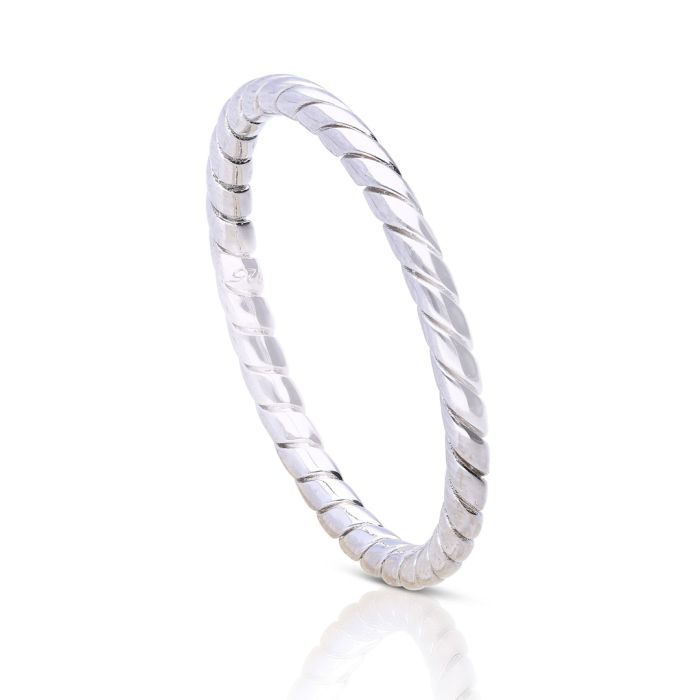 Diamonfire Plain Twist Ring by Gecko Jewellery Retail - Sterling Silver