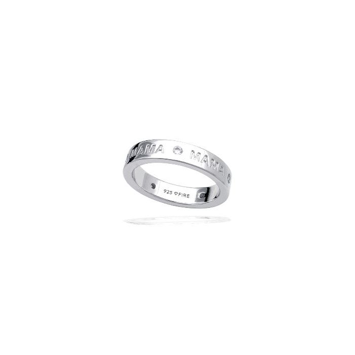 Gecko Jewellery Mama Ring | Sterling Silver with Zirconia Stones