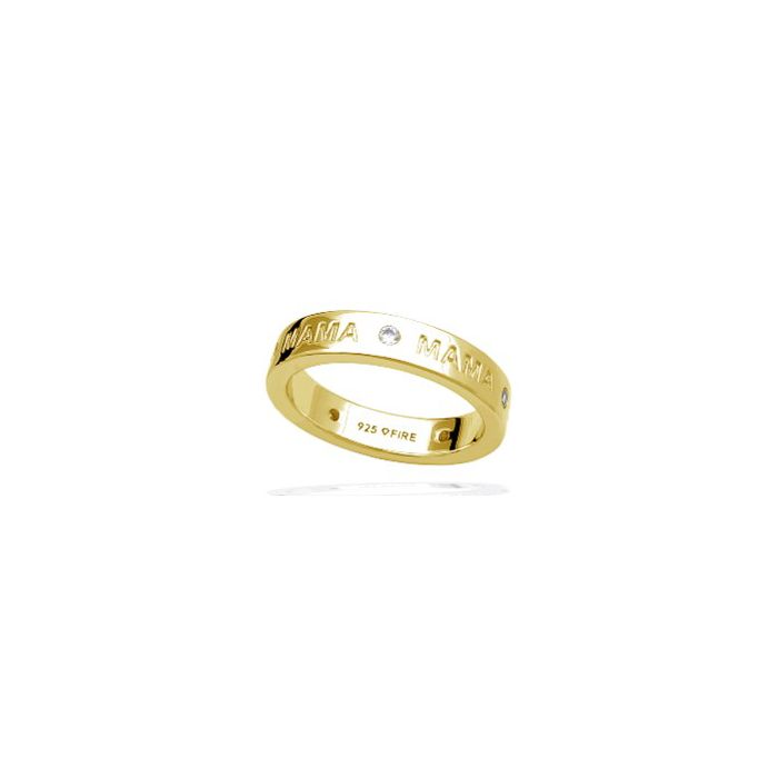 Gecko Jewellery Mama Ring | Sterling Silver with Zirconia Stones
