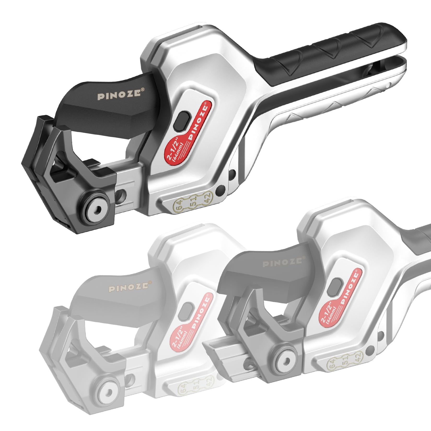 PINOZE Ratchet PVC Pipe Cutter – Heavy-Duty 63mm SK5 Blade Tool