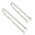 UYUYong 2PCS Bath Plug Chain | Stainless Steel Chrome Sink Link - 45/30cm