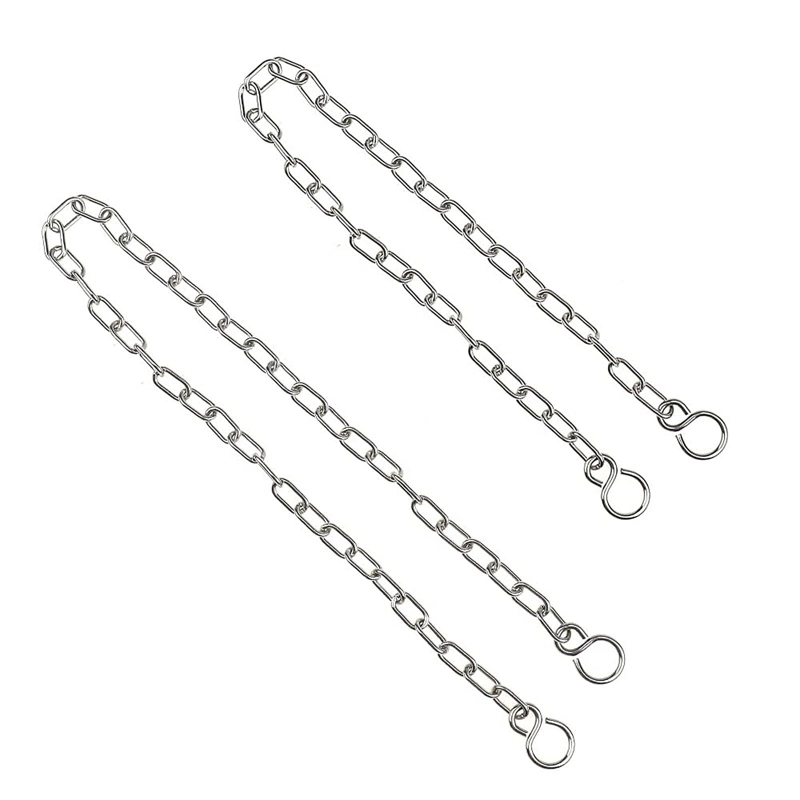 UYUYong 2PCS Bath Plug Chain | Stainless Steel Chrome Sink Link - 45/30cm