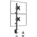 BONTEC Dual Monitor Stand | Vertical Desk Mount for 13-34 Inch Screens