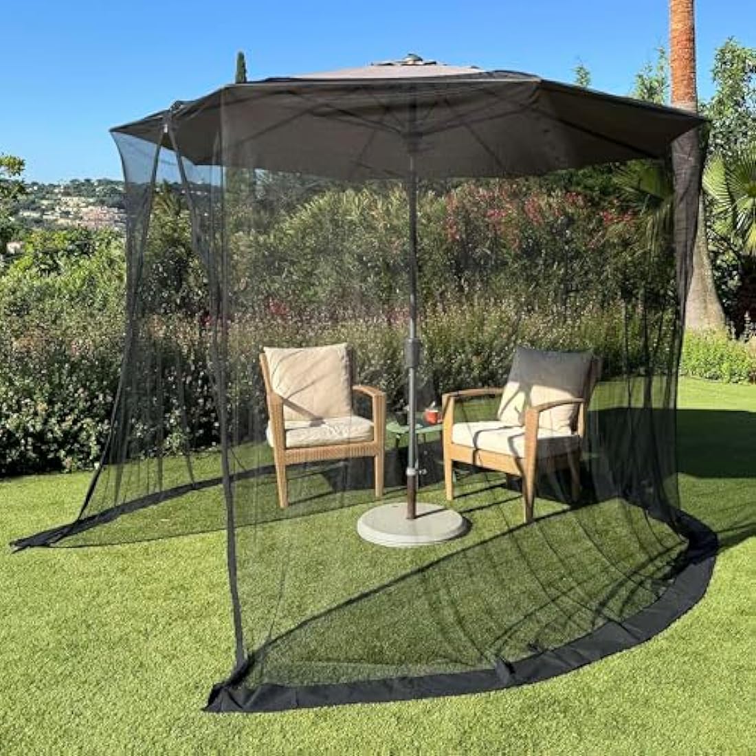 11-12 FT Umbrella Mosquito Net | Heavy Duty Patio Screen