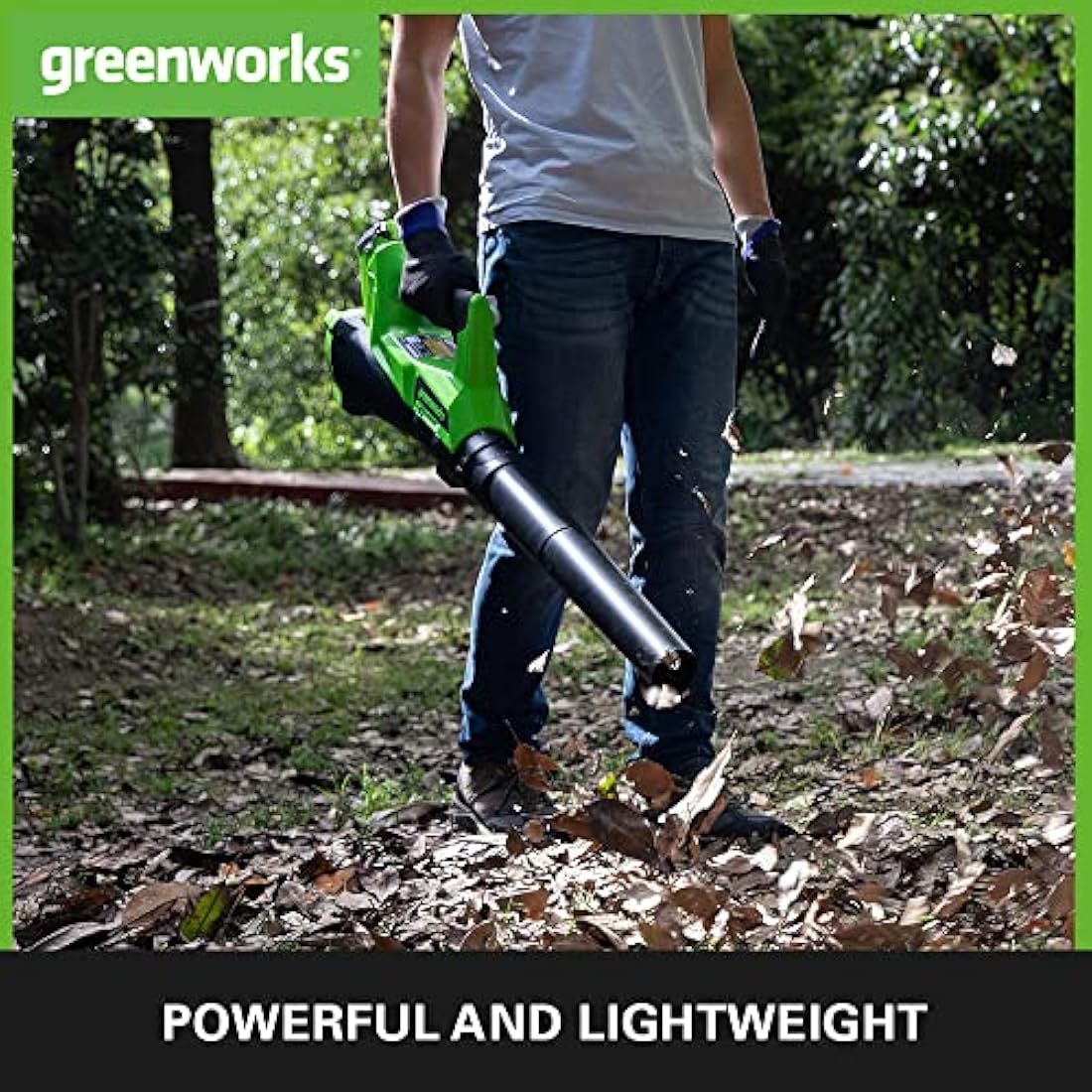 Greenworks 40V Cordless Leaf Blower – Lightweight Axial Fan with Battery
