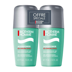 Biotherm Homme Aquapower 48H Anti-Perspirant Roll-On Deodorant - 2 x 75ml