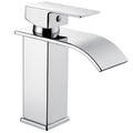 Peppermint Waterfall Basin Mixer Tap – Stainless Steel Square Mono Tap