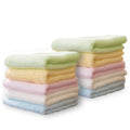 Yoofoss Bamboo Washcloth Towel Set | 10-Pack Soft Absorbent Face Cloths