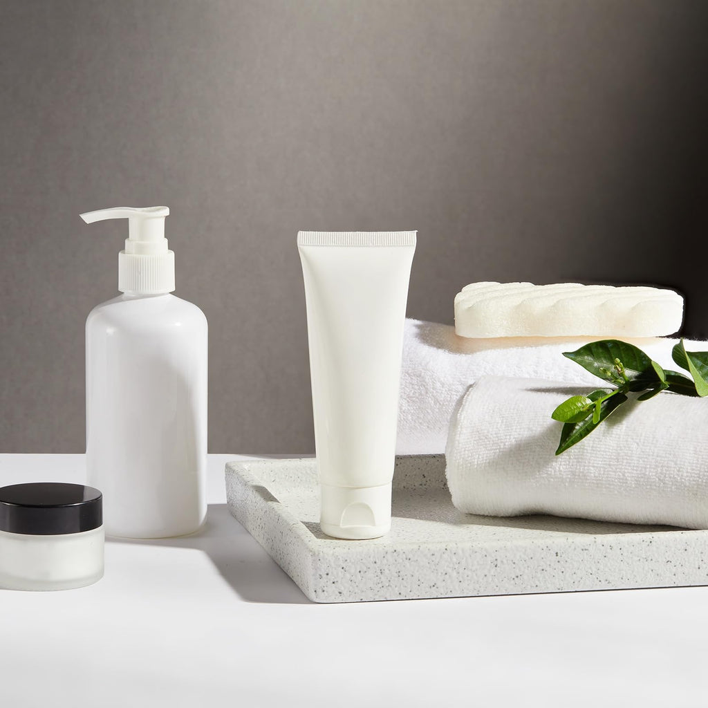 sourcing map 2Pcs Bathroom Vanity Tray, 11.8" x 5" Silicone Soap Dispenser Trays, Shatterproof Kitchen Sink Organizer for Soaps Keys Candle Trinket