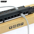 24-Port CAT6 Patch Panel - 1U Rack Mount RJ45 110 Network