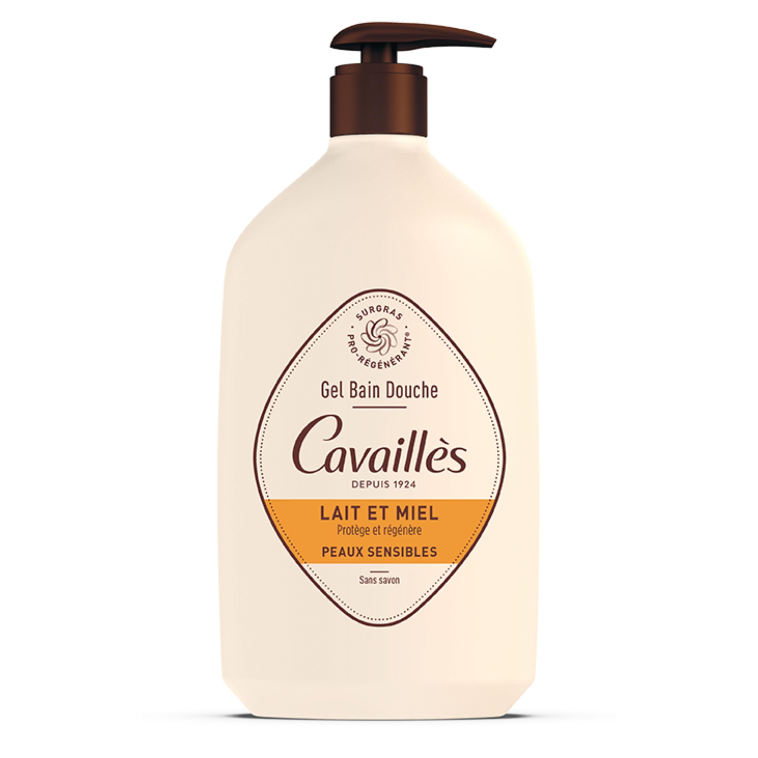 Rogé Cavaillès Sensitive Skin Shower Gel – Milk and Honey – 1L