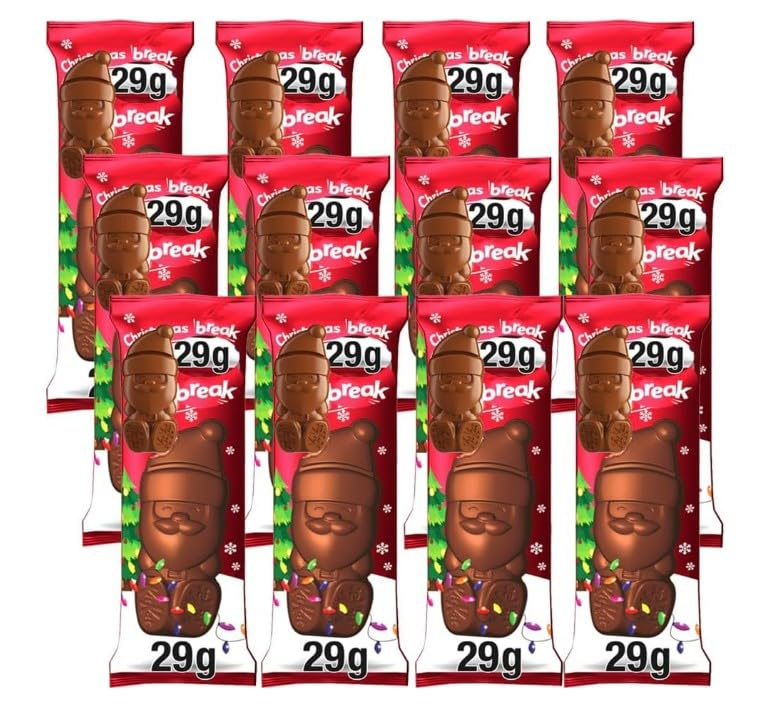 KitKat Santa Milk Chocolate Mini Bags - 30 Pack Christmas Bulk Gift