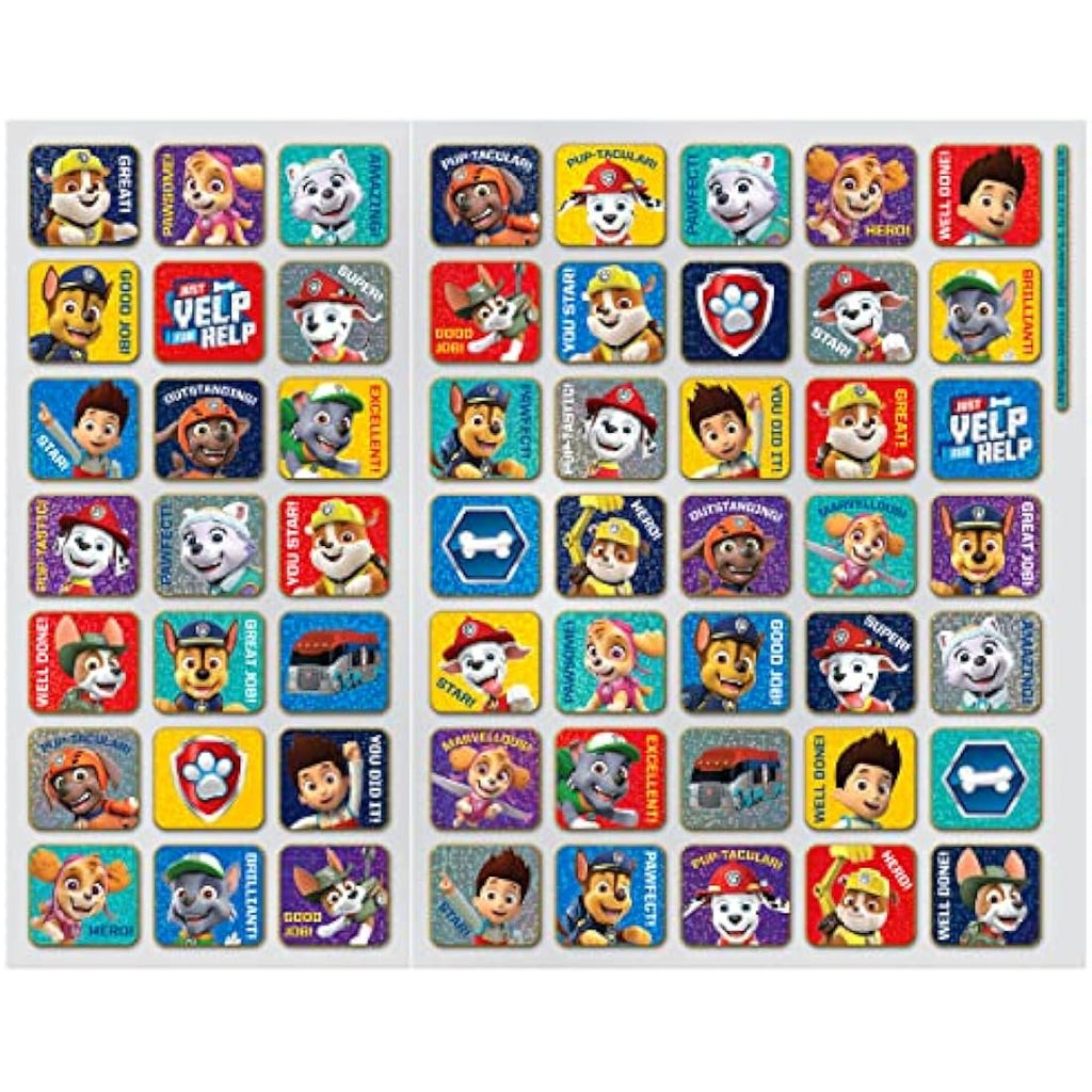 Paw Patrol Potty Training Reward Chart with Reusable Sparkly Stickers