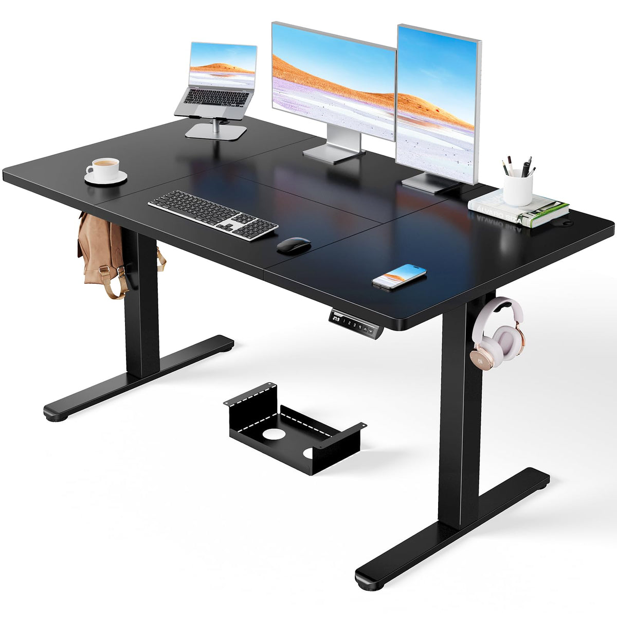 ErGear Electric Standing Desk 140x80cm, 100kg Load Capacity - image 1