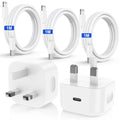 20W USB-C Fast Charger for iPhone 14/13/12/11 - 5 Pack