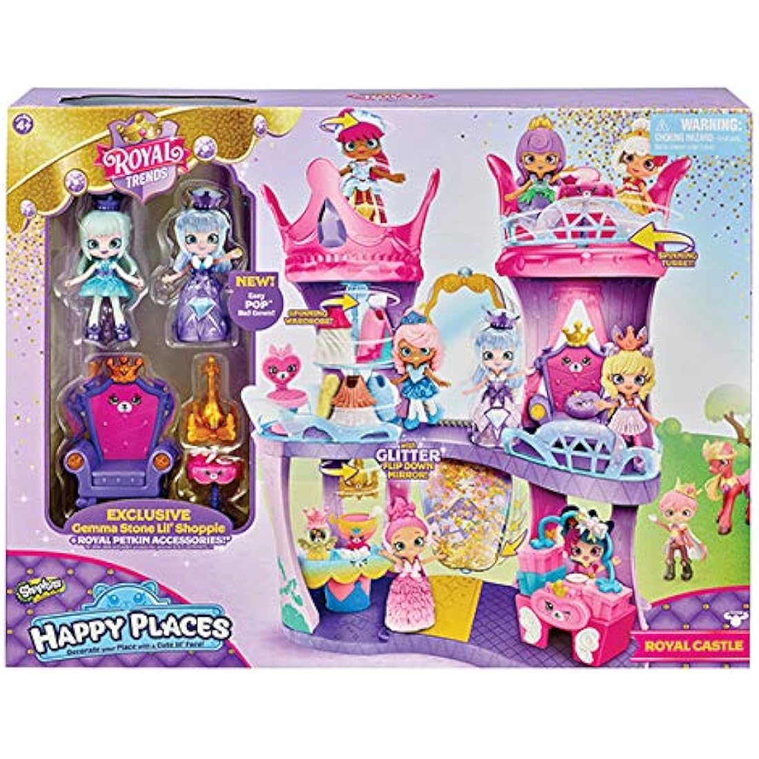 Shopkins Happy Places Royal Trends Castle Playset with Accessories